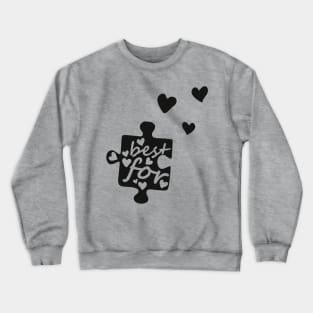 Best Friends Forever Connection Puzzle (left) Crewneck Sweatshirt